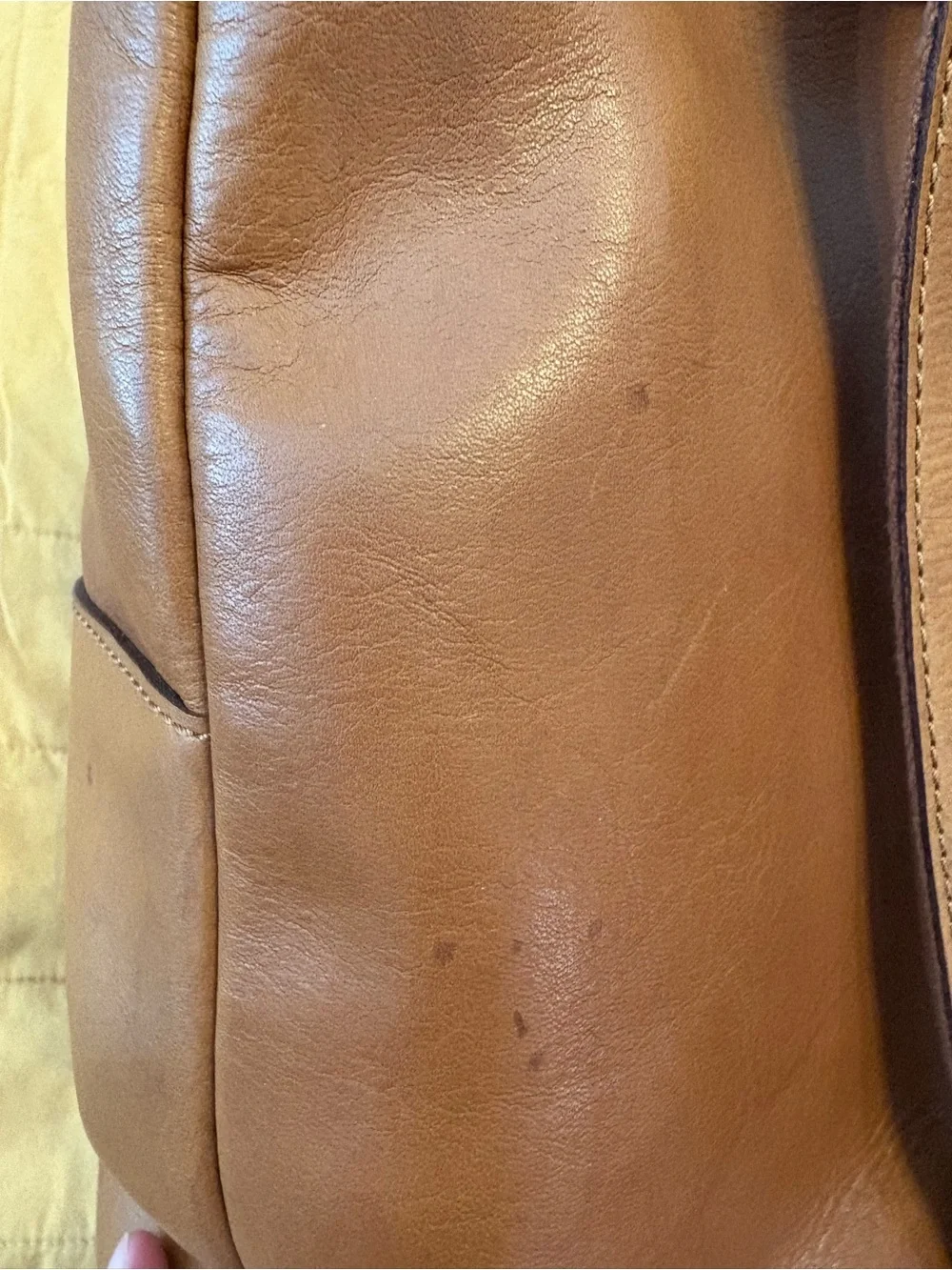 Madewell Cognac Brown Leather Backpack